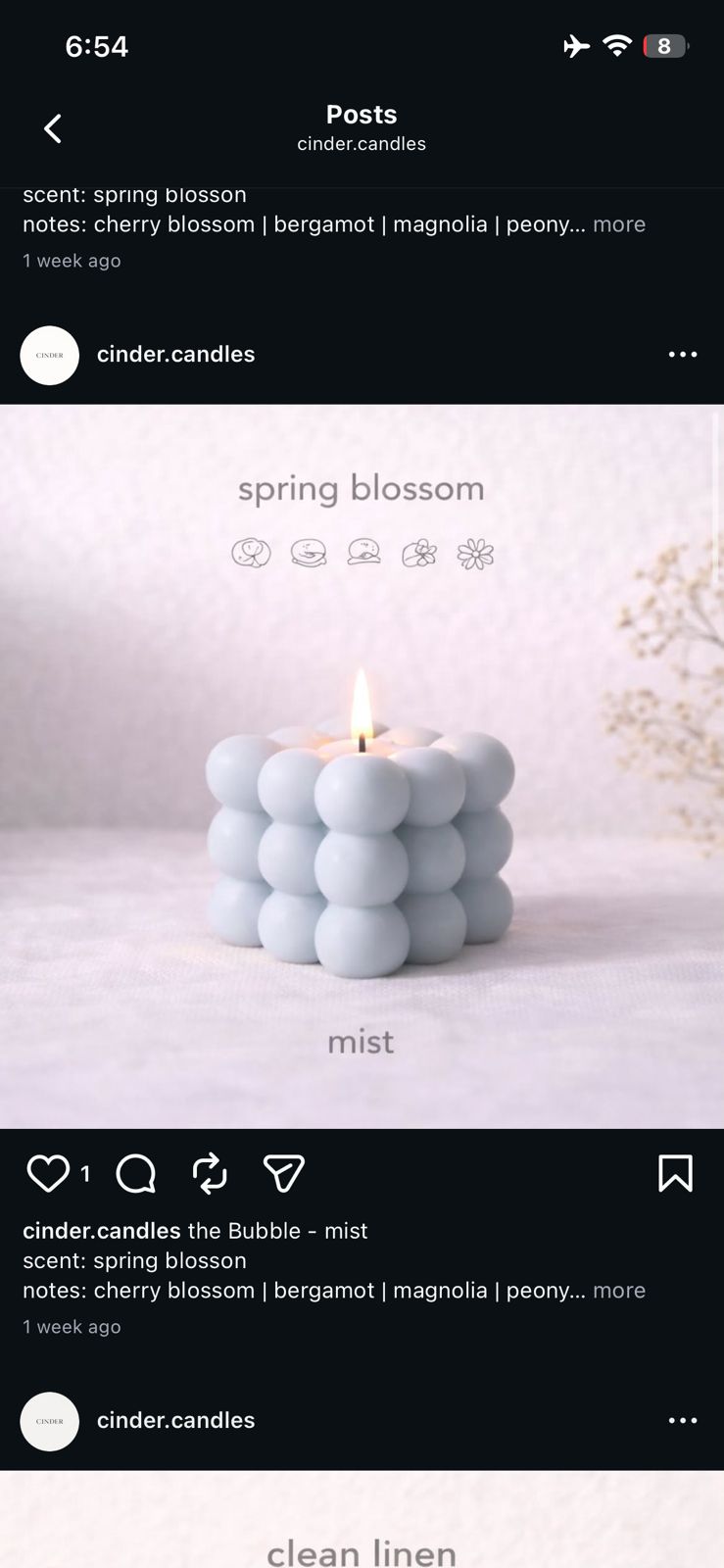 Mini Bubble Candle